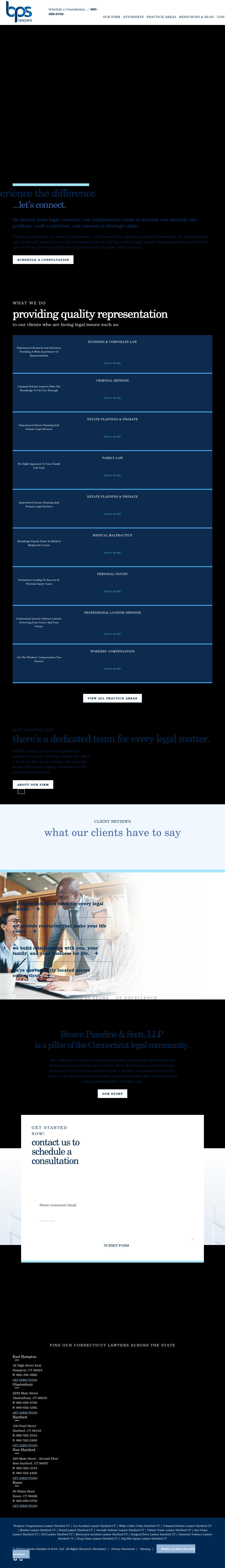 Brown, Paindiris & Scott LLP - Hartford CT Lawyers