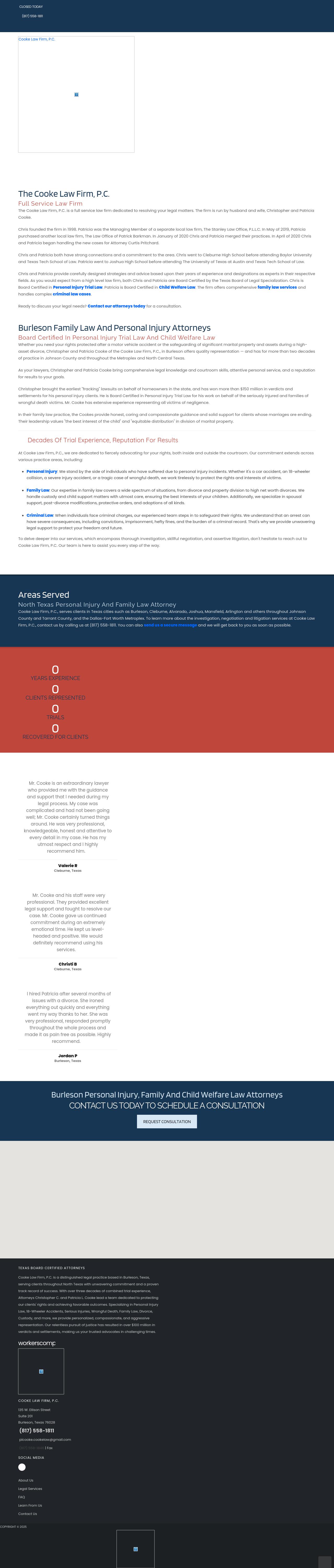 Cooke Law Firm, P.C. - Cleburne TX Lawyers