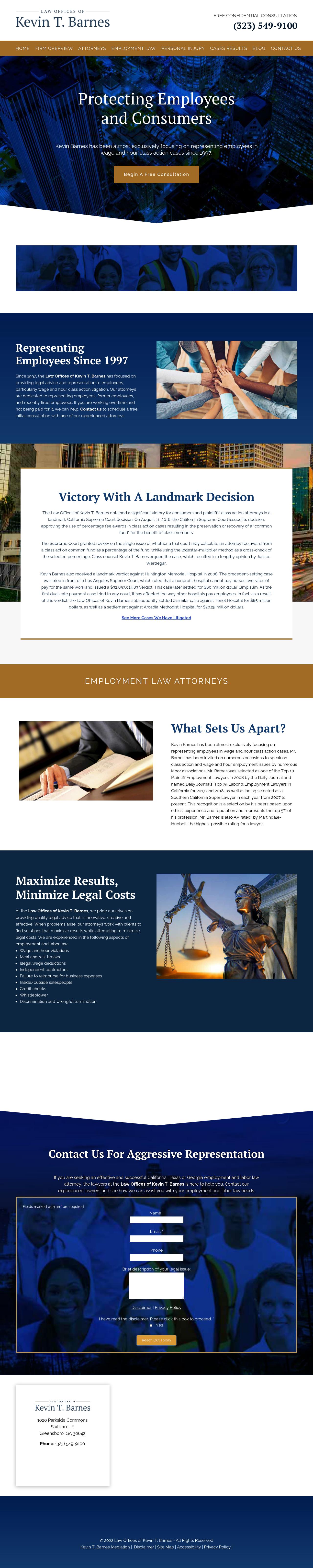 Law Offices of Kevin T. Barnes - Los Angeles CA Lawyers