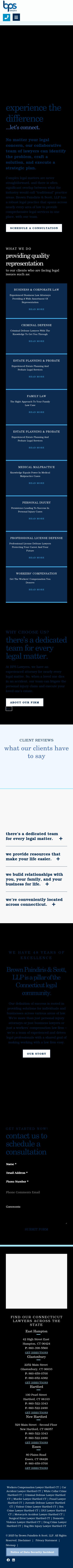 Brown, Paindiris & Scott LLP - Hartford CT Lawyers