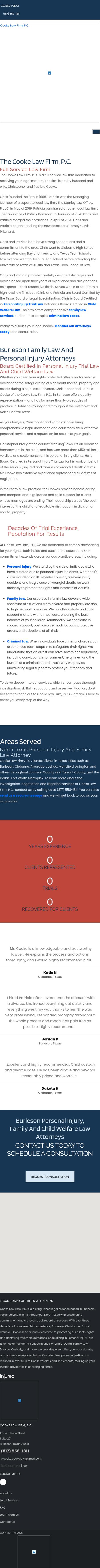 Cooke Law Firm, P.C. - Cleburne TX Lawyers